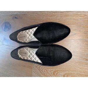 Birdies Black Velvet Loafers - Comfortable and Chic Slip-Ons size 9
